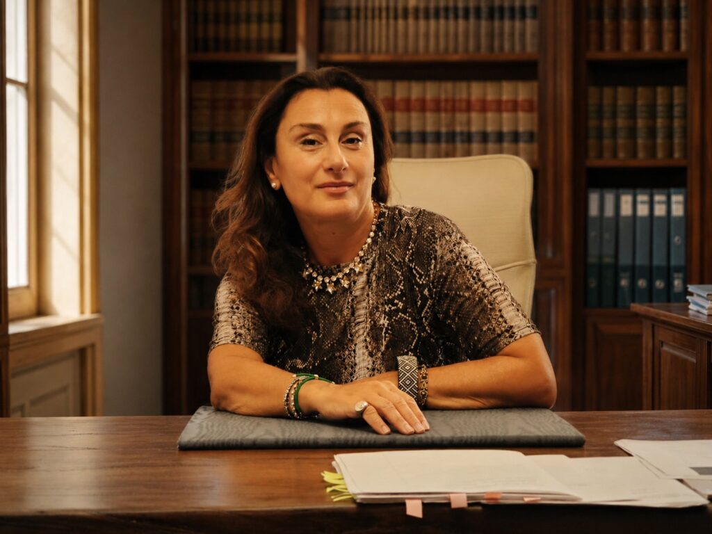 L'Avv. Silvia Antichetti nel suo studio di Arezzo