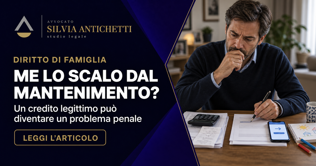 «Me lo scalo dal mantenimento»: perché non si può (e cosa rischia chi ci prova)